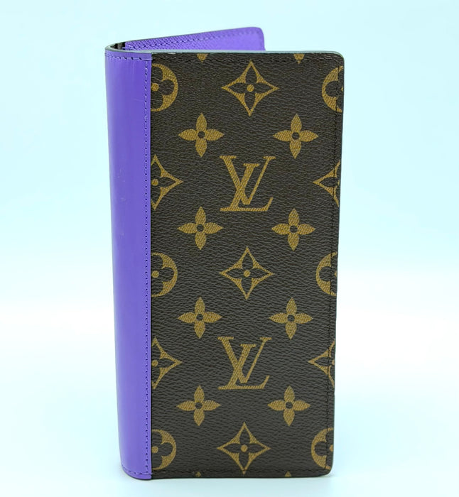 Louis Vuitton Brazza Wallet Monogram Macassar Brown/Purple
