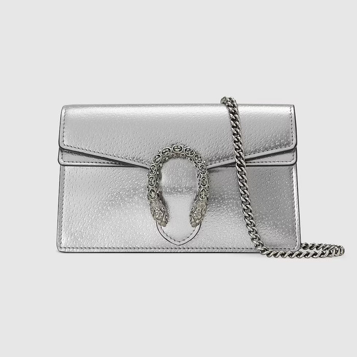 Gucci GG Dionysus Super Mini Bag Silver