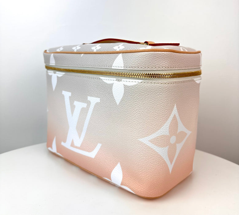 Louis Vuitton By The Pool Nice BB Monogram Giant Canvas Vanity Case Brume