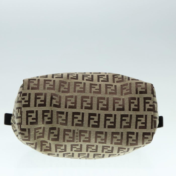 Fendi Zucchino Canvas Mini Hand Bag Beige