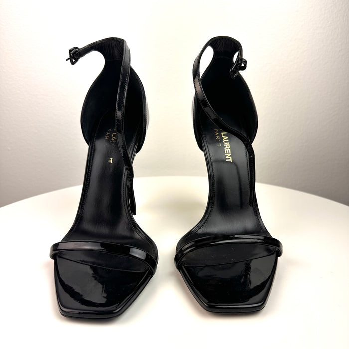 Saint Laurent Opyum YSL logo heel sandals