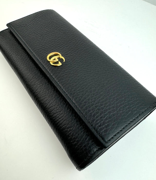 Gucci GG Marmont Black Long Wallet