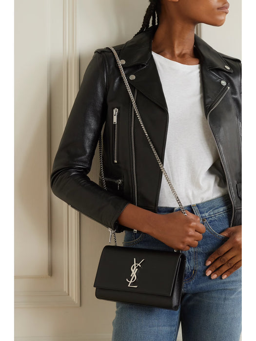 Saint Laurent Small Kate Chain Bag in Black