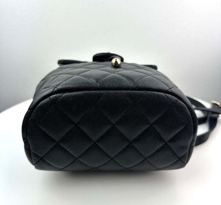 Chanel Caviar Quilted Urban Spirit Backpack Black