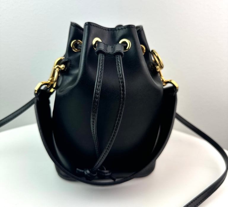 Fendi Mon Tresor black Leather Mini Bucket Bag