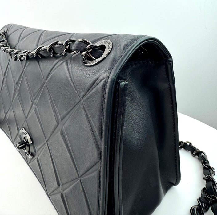 Chanel Calfskin Small Propeller Flap Black