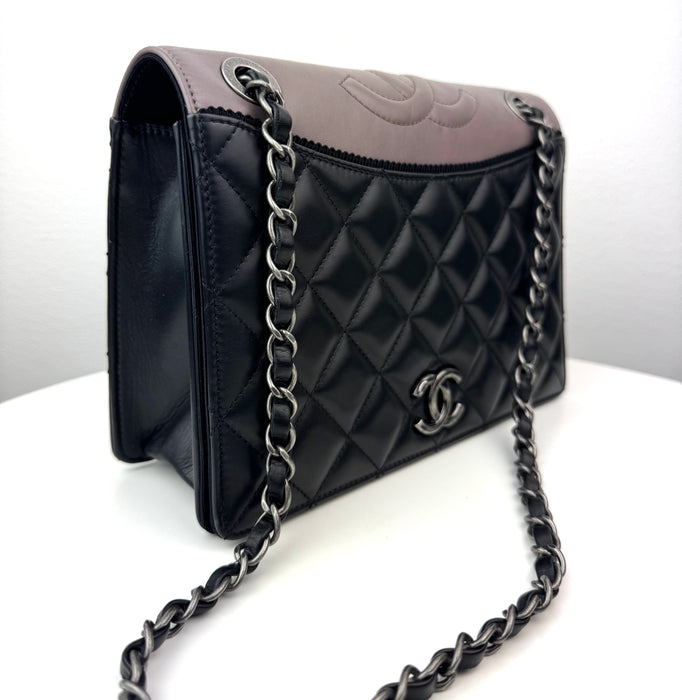 Chanel Calfskin Quilted Ballerine Flap Black