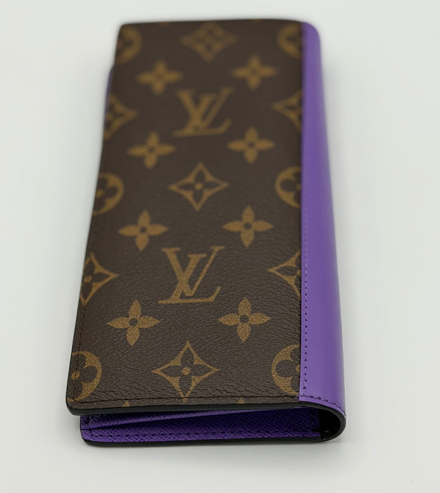 Louis Vuitton Brazza Wallet Monogram Macassar Brown/Purple