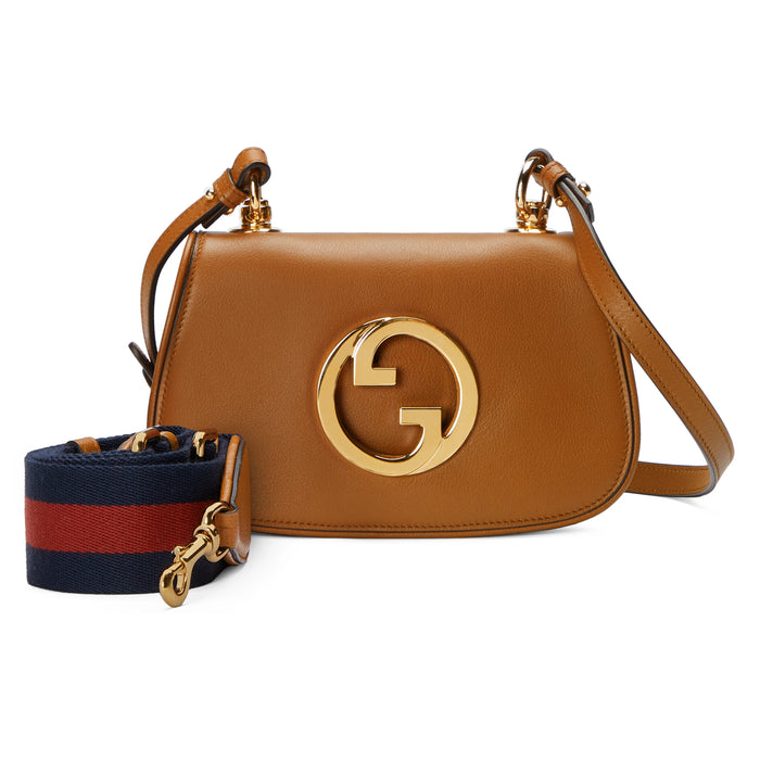 Gucci Mini Blondie Flap Shoulder Bag Calfskin