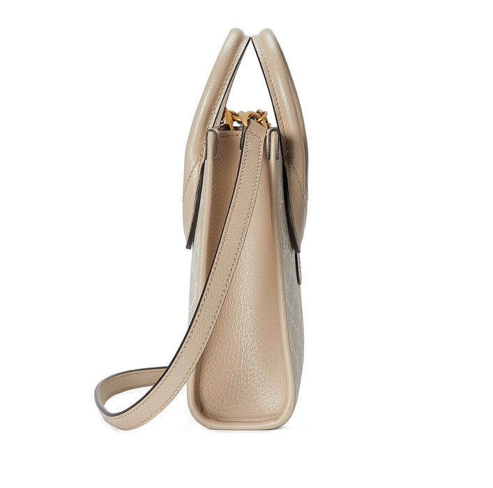 Gucci GG Supreme Monogram Textured Calfskin Mini Retro Interlocking G Tote Bag