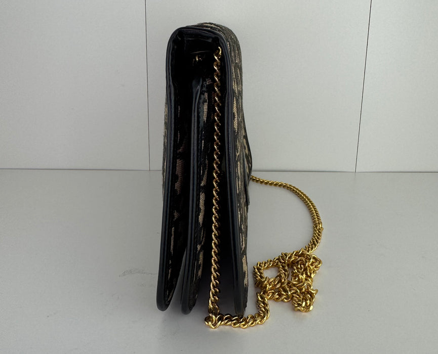 Dior Montaigne Flap Bag in Oblique Jacquard Canvas