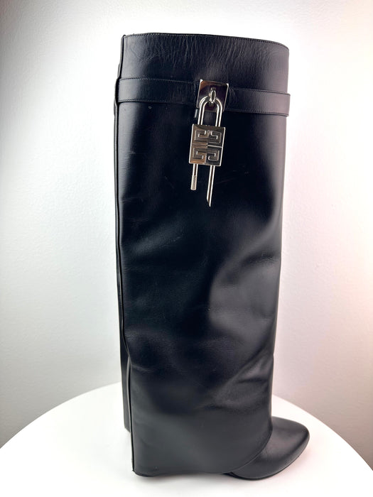 Givenchy Shark Lock Pant Boots in Leather