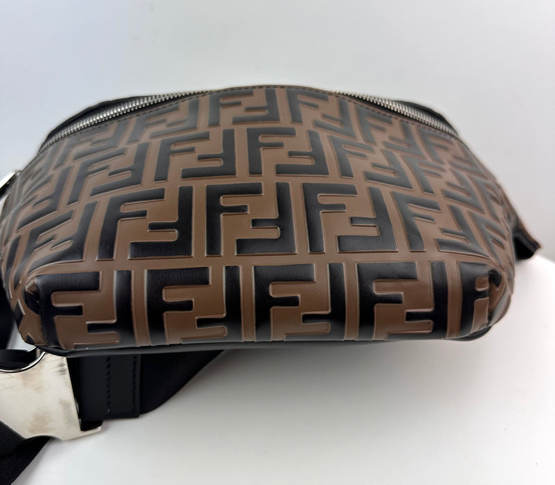 Fendi FF Monogram Leather Belt Bag