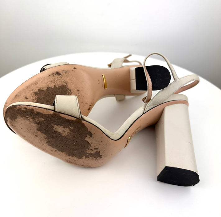 Gucci GG Marmont Leather Sandals