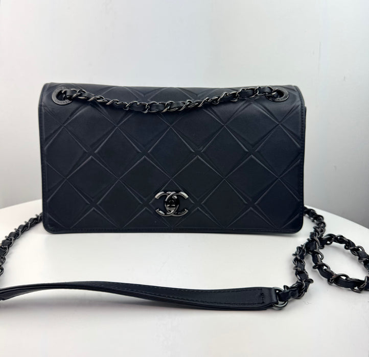 Chanel Calfskin Small Propeller Flap Black