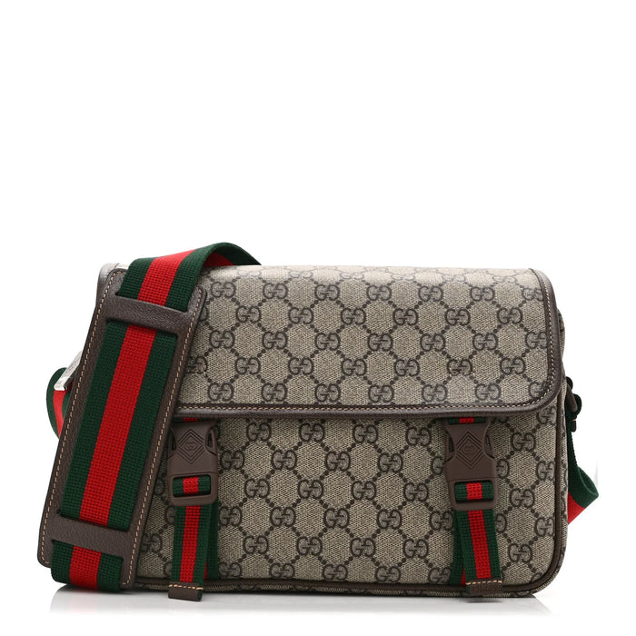 Gucci Supreme Small Messenger Bag Beige
