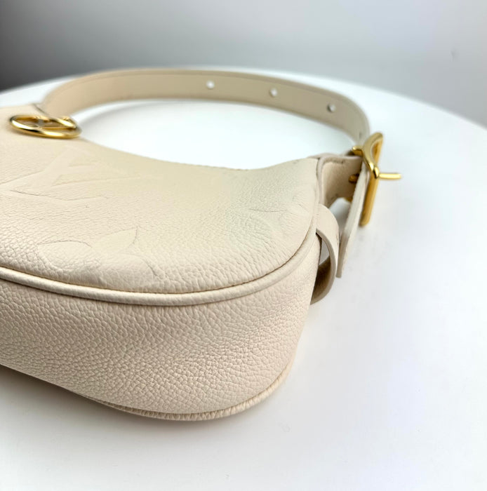 Louis Vuitton Mini Moon Monogram Empreinte Leather Creme