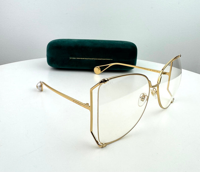 Gucci Oversized Clear Sunglasses