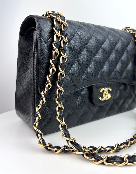 Chanel Large Caviar flap classic bag