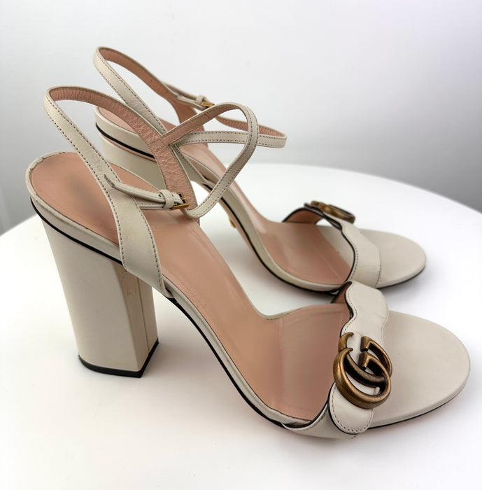 Gucci GG Marmont Leather Sandals