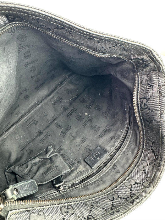 Gucci Imprime Monogram Medium Messenger Bag Black