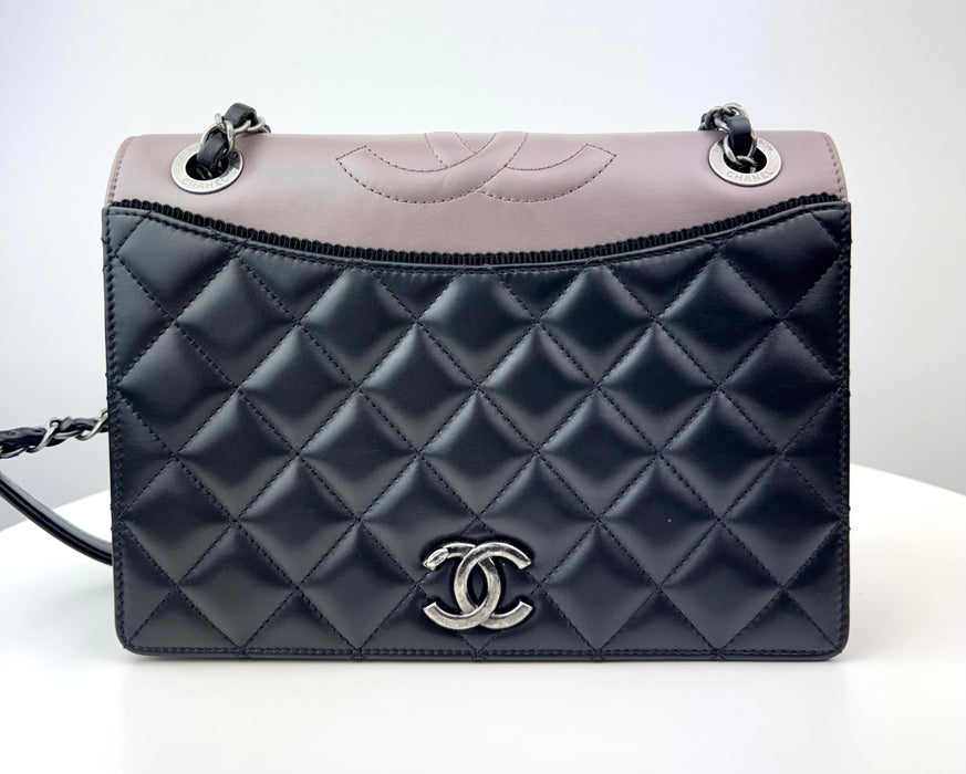 Chanel Calfskin Quilted Ballerine Flap Black