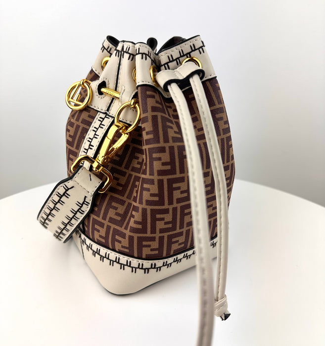 Fendi Mon Tresor bucket bag in suede with FF logo LSC INC