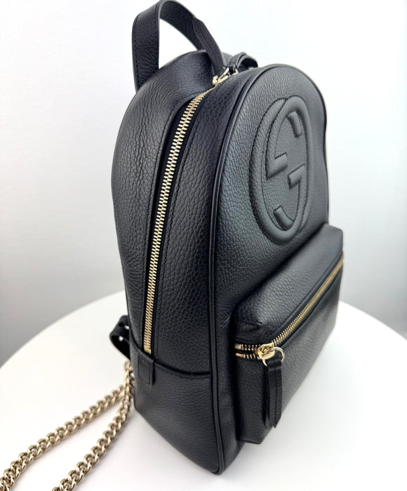 Gucci Soho Chain Backpack Black