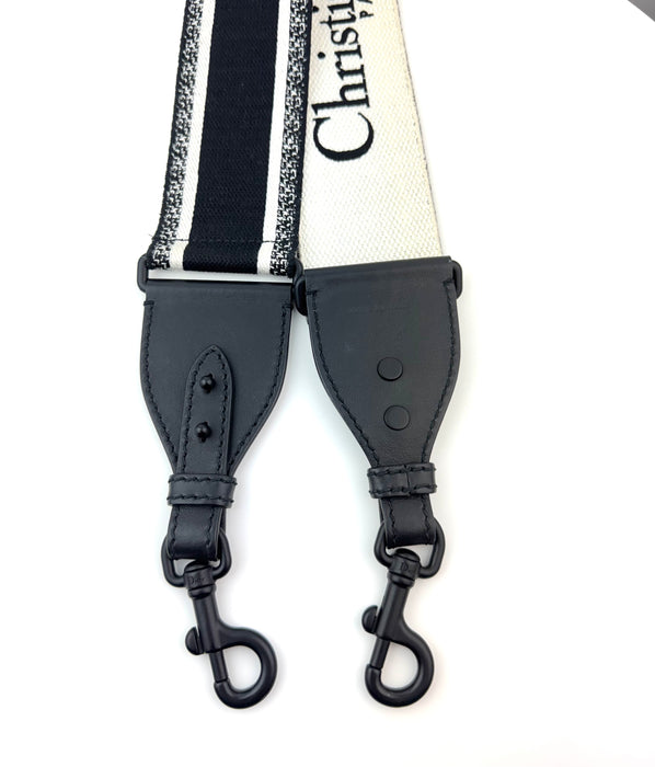 Dior Ultra Matte Shoulder Strap with Ring In Black