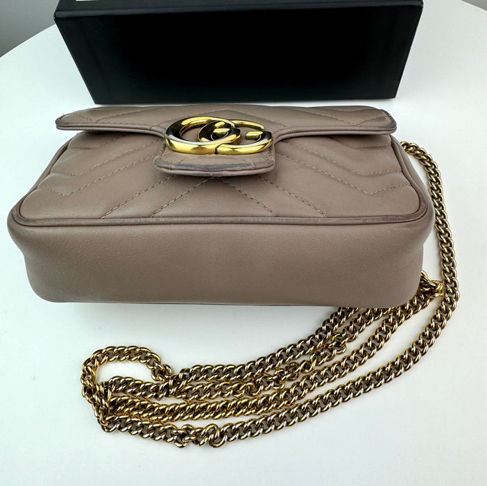Gucci GG Marmont Super Mini Nude