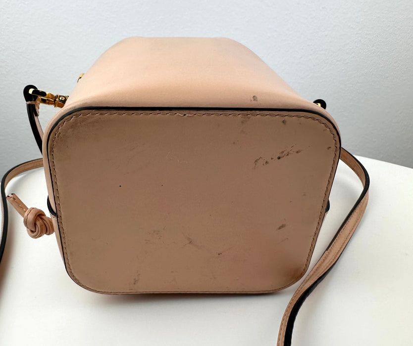 Fendi Mon Tresor Pale Pink Leather Mini Bucket Bag