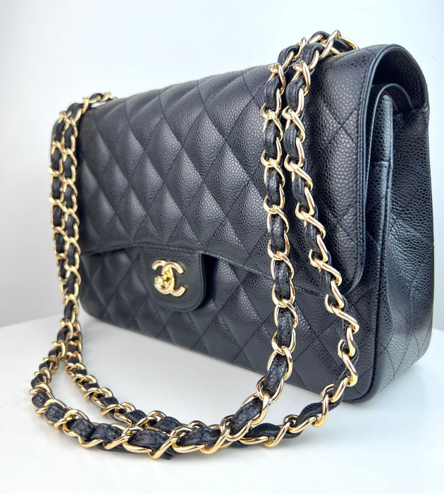 Chanel Large Caviar flap classic bag