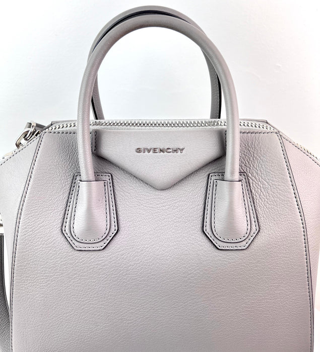 Givenchy Antigona Small Leather Bag in Grey