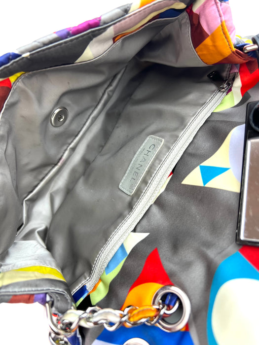 Chanel Nylon Printed Small Coco Color Flap Multicolor