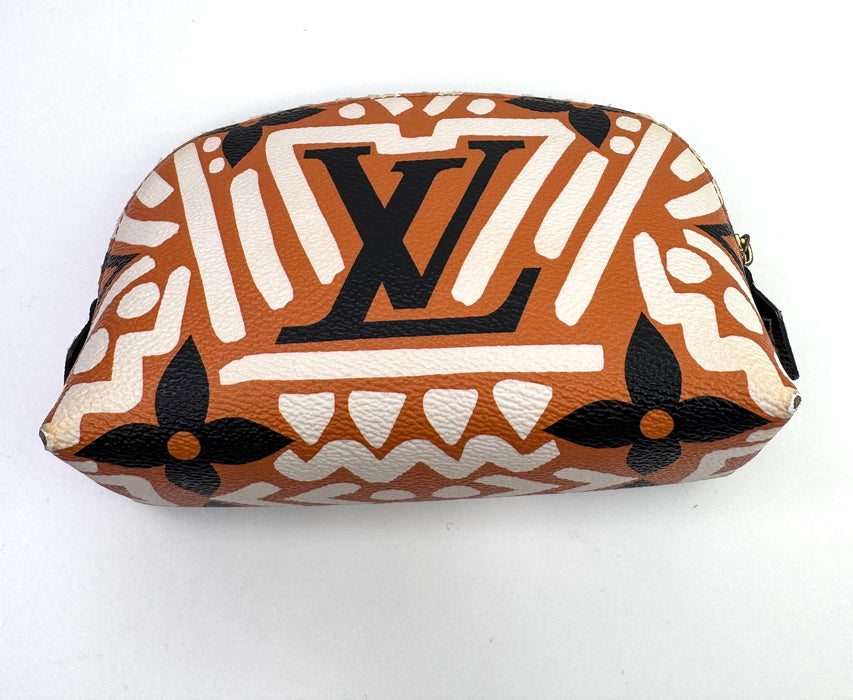 Louis Vuitton Cream/Caramel Monogram Canvas Crafty Cosmetic Pouch