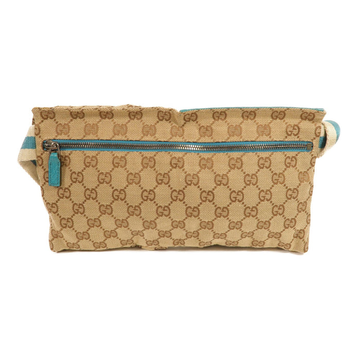 Gucci Gg Canvas Web Double Pocket Belt Bag