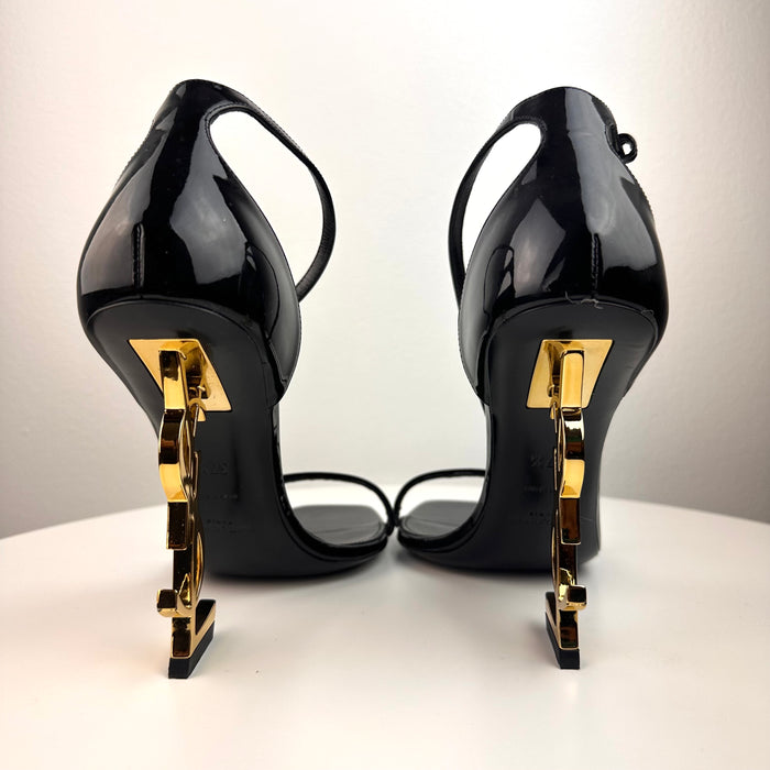 Saint Laurent Opyum YSL logo heel sandals