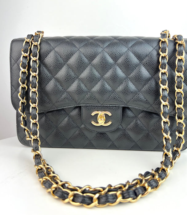 Chanel Large Caviar flap classic bag