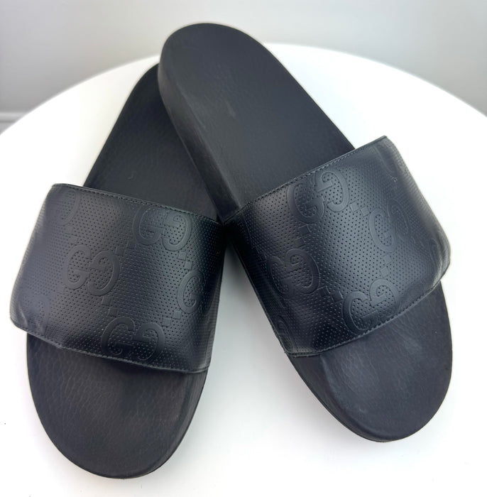 Gucci GG-embossed slides Men size 9