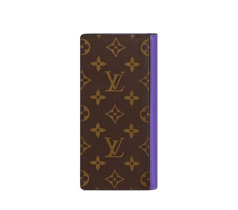Louis Vuitton Brazza Wallet Monogram Macassar Brown/Purple