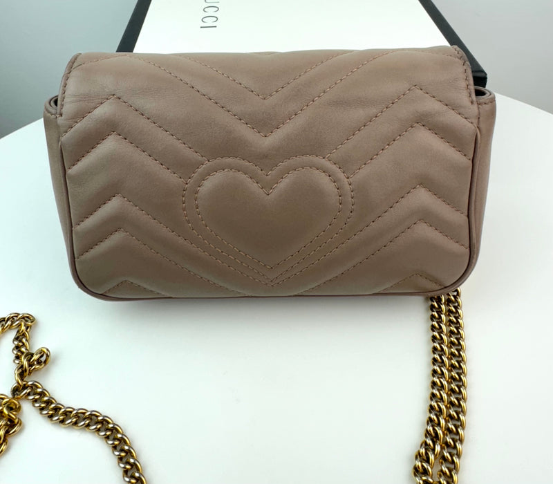 Gucci GG Marmont Super Mini Nude