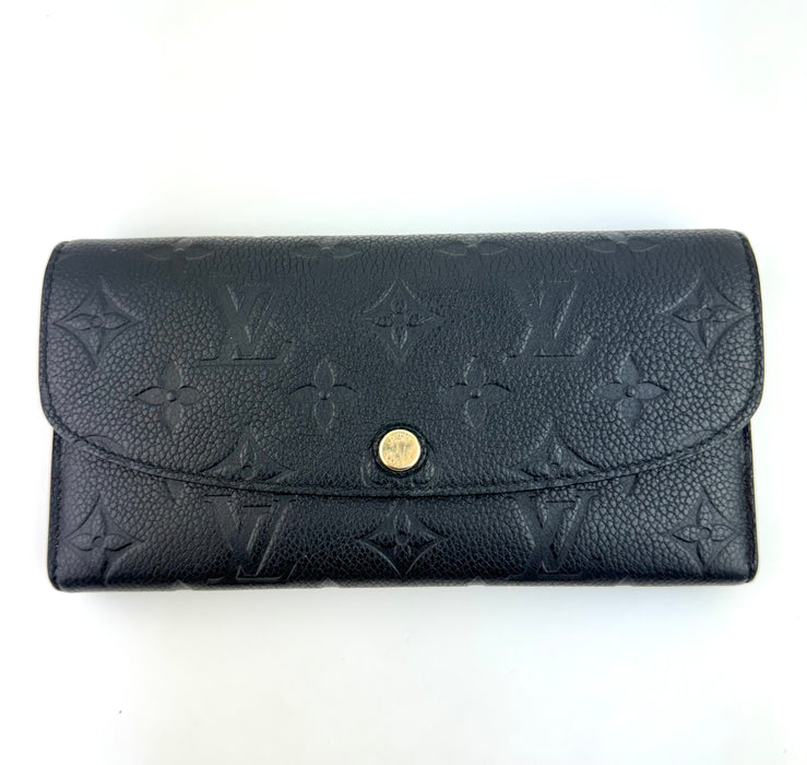 Louis Vuitton Emilie Wallet in Empriente Black