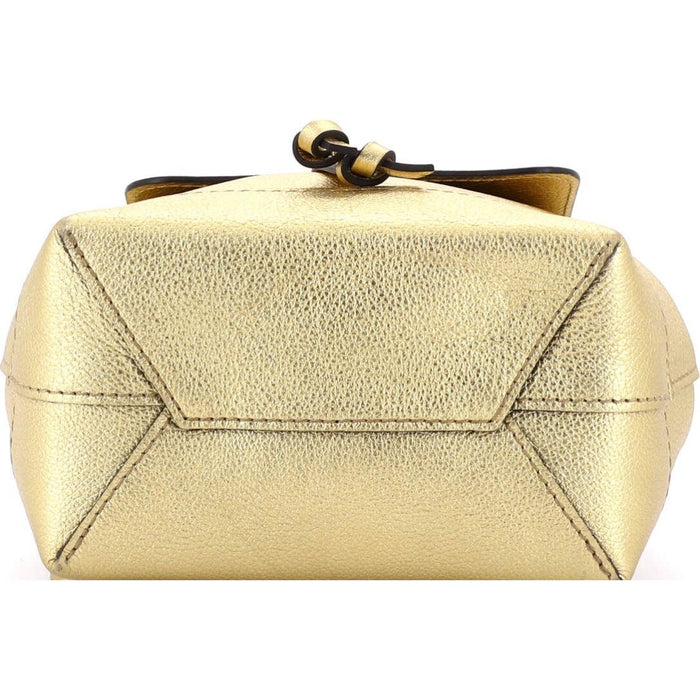 Louis Vuitton Metallic Gold Lockme Mini Backpack