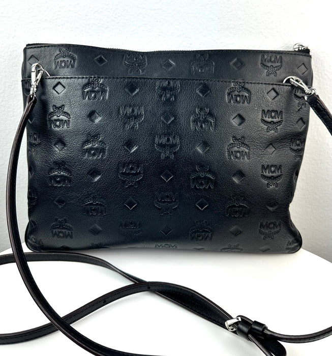 Mcm Klara Monogram Leather Crossbody Bag