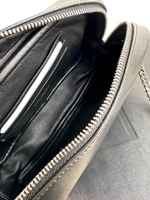 Saint Laurent Mini Lou Bag in Black Leather