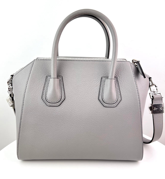 Givenchy Antigona Small Leather Bag in Grey