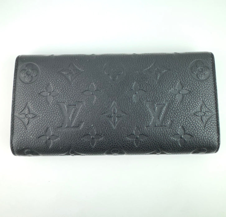 Louis Vuitton Emilie Wallet in Empriente Black