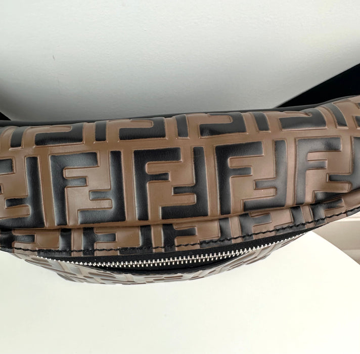 Fendi FF Monogram Leather Belt Bag