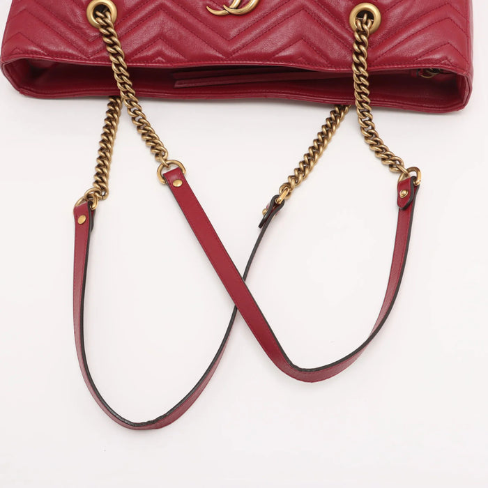 Gucci GG Marmont Zip Tote Matelasse Leather Medium shoulder bag