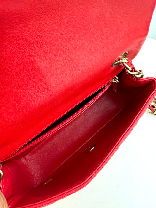 Chanel Classic Mini Flap Bag in Red